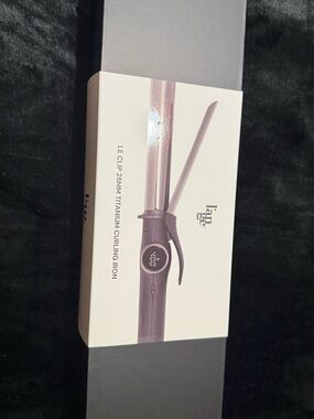 Lange LE Clip 25mm Titanium Curling Iron - black